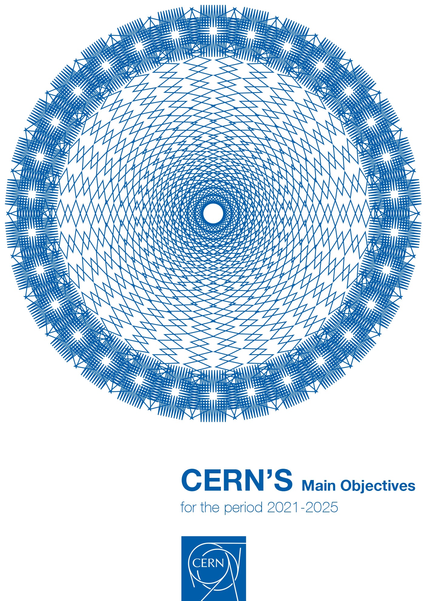 Front cover of CERN's Main Objectives brochure